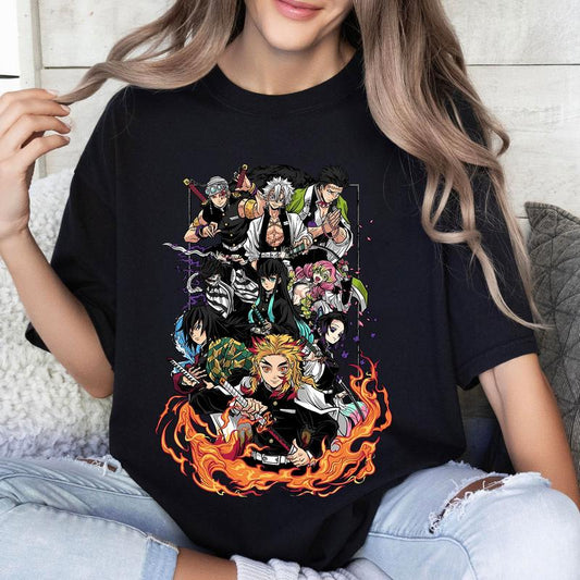 DM Hashira Characters Anime T-Shirt, Upper One Dem0n Slay3rr Sweatshirt and Hoodie, Graphic Anime Tee, Manga Shirt, Japanese Anime, Anime Lovers Shirt, Gift for Men, for Women