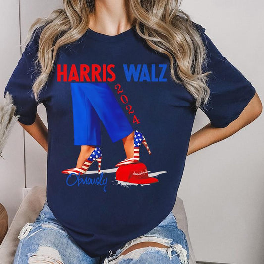 TShirt - Kamala Harris T-Shirt, Harris Walz 2024 Sweatshirt and Hoodie, Feminist T-Shirt, Banned Books Gift, Vote 2024, Equal Rights, Harris 2024, Gift For Women