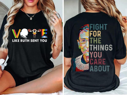 Vote Banned Books Shirt, Reproductive Rights Tee, Pro Roe V Wade T-Shirt, LGBTQ Shirt  2Side