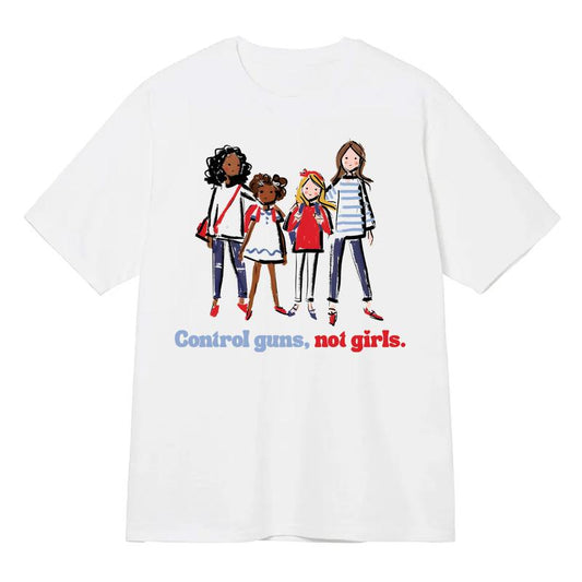 Control Guns, Not Girls Blue Ver T-Shirt, Harris Walz 2024 Sweatshirt and Hoodie, Womens Power, Feminist Shirt, Vote Shirt, Election Shirt, Harris 2024, Gift For Women