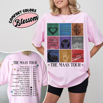 SJM Tour Shirt, The Maas Tour Acotar Sweatshirt and Hoodie, Night Court Shirt, Sarah J Mass House of Wind, Prythian, Gift for Halloween