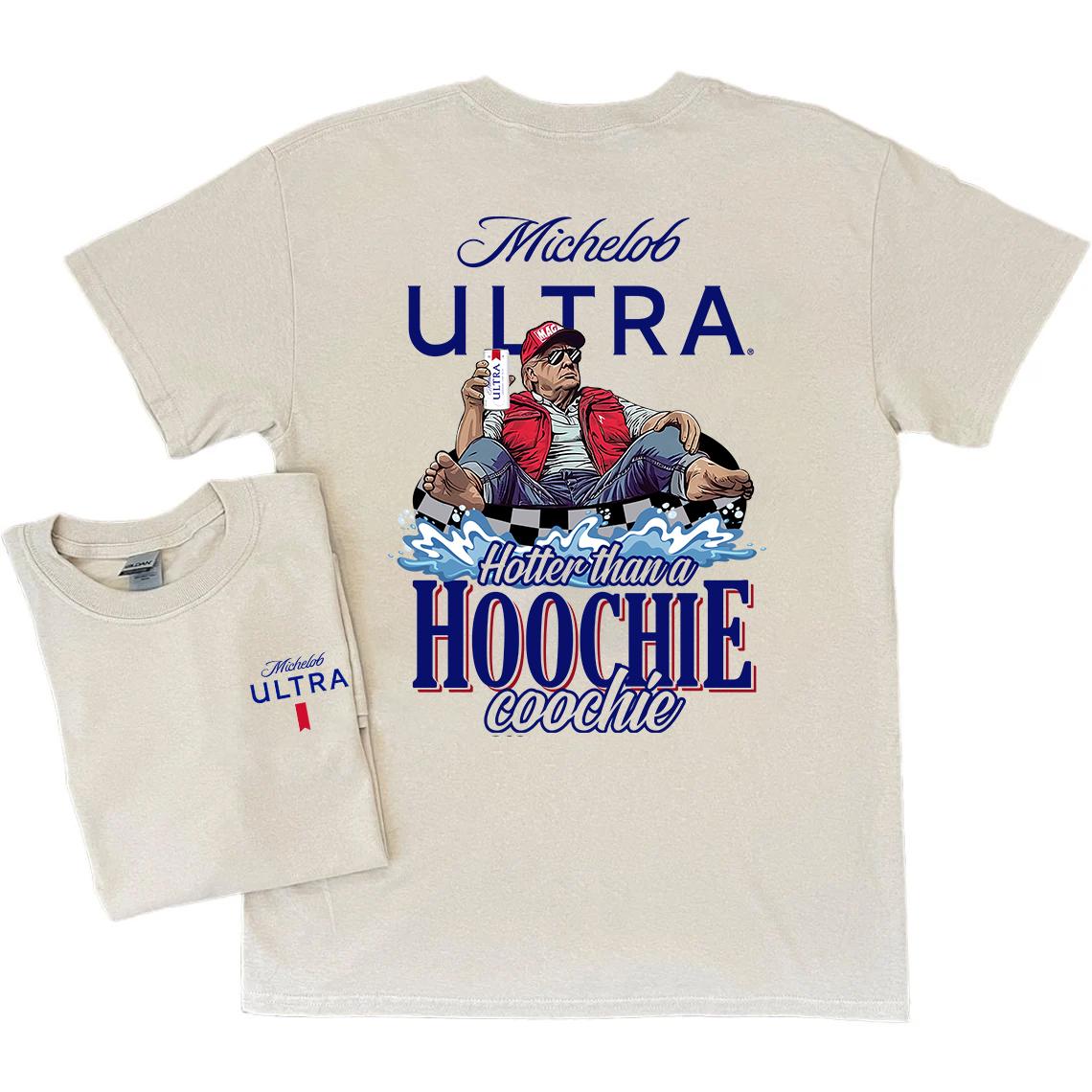 2 Sides - Trum Michelob T-Shirt, Sweatshirt and Hoodie, Hotter than a Hoochie Coochie Summer Shirt, For Men, For Women Casual Cotton