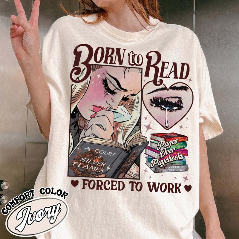 Born To Read Bookish T-Shirt, Funny Reader Book Sweatshirt and Hoodie, Fantastic Reader Tee, Book Lover Shirt, Reading Book, Womens Book Gifts, Bookish Gift