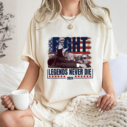 Legends Never Die Shirt, Trumppp Shooting Sweatshirt and Hoodie, Trump Assassination Trump T-Shirt, Fight For America Shirt