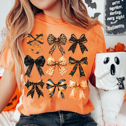 Coquette Halloween Shirt, Halloween Sweatshirt, Girly Halloween Sweater, Spooky Season Tee, Halloween Vibes T-Shirt