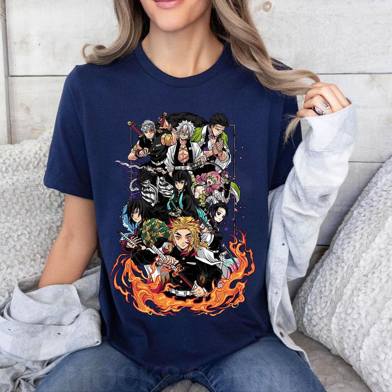 DM Hashira Characters Anime T-Shirt, Upper One Dem0n Slay3rr Sweatshirt and Hoodie, Graphic Anime Tee, Manga Shirt, Japanese Anime, Anime Lovers Shirt, Gift for Men, for Women