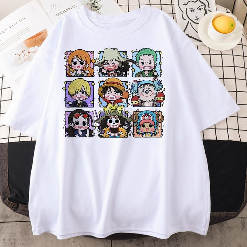 One Piece Chipi Characters Color Shirt, One Pieece Anime Sweatshirt and Hoodie, Gift for Men, for Women